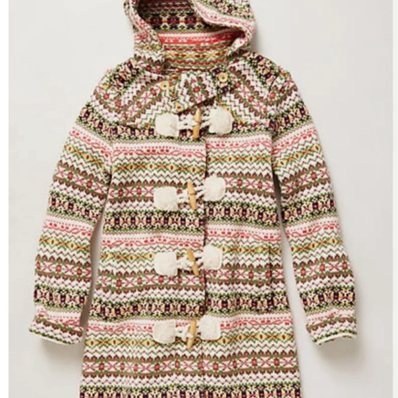Archival Fairisle Sweater coat Anthropologie - Picture 3 of 6